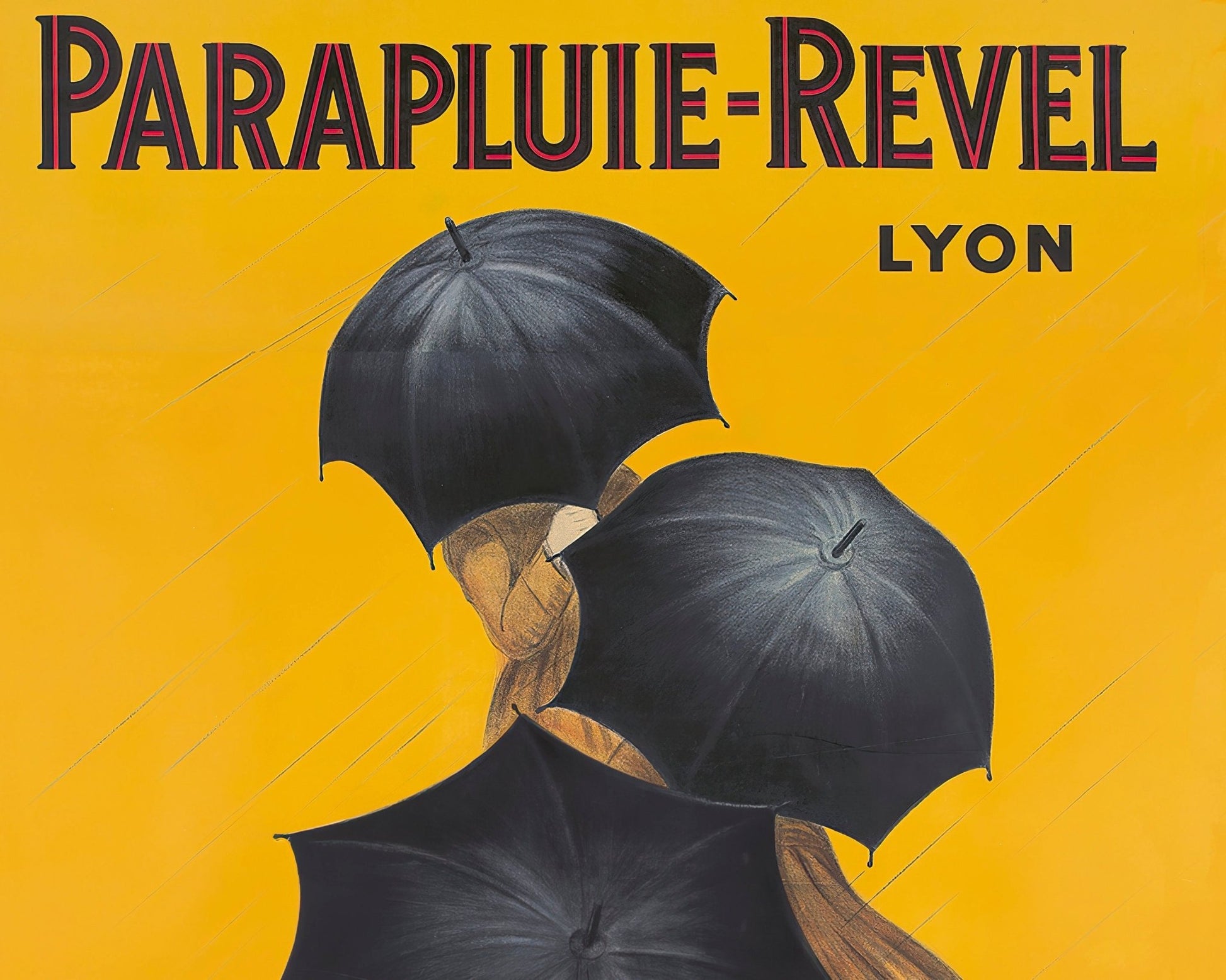 Leonetto Cappiello "Parapluie Revel - Lyon" (c.1929) - Mabon Gallery