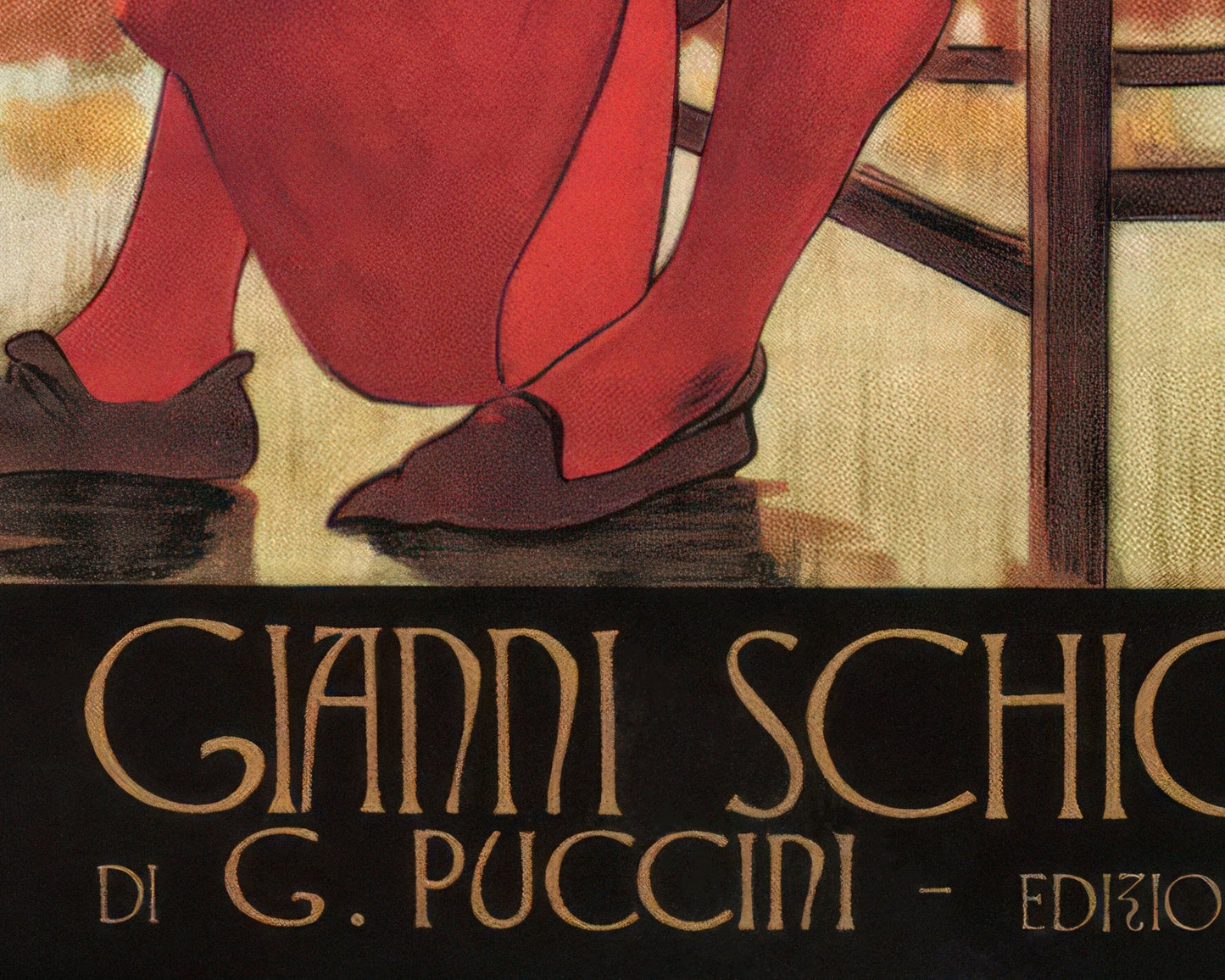Leopoldo Metlicovitz "Gianni Schicchi" (c.1918) Puccini Opera - Mabon Gallery