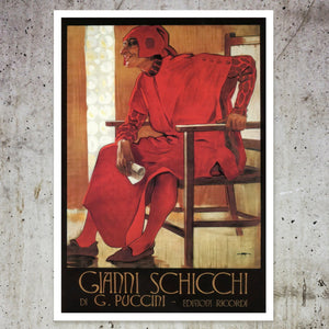 Leopoldo Metlicovitz "Gianni Schicchi" (c.1918) Puccini Opera - Mabon Gallery