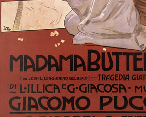 Leopoldo Metlicovitz "Madama Butterfly" (c.1904) Puccini Opera - Mabon Gallery