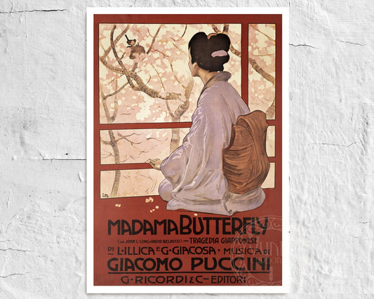 Leopoldo Metlicovitz "Madama Butterfly" (c.1904) Puccini Opera - Mabon Gallery