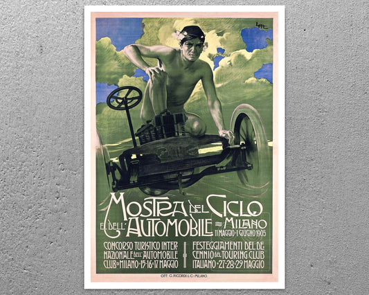 Leopoldo Metlicovitz "Mostra Del Ciclo Dell Autombile" (c.1905) - Mabon Gallery