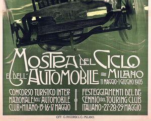 Leopoldo Metlicovitz "Mostra Del Ciclo Dell Autombile" (c.1905) - Mabon Gallery