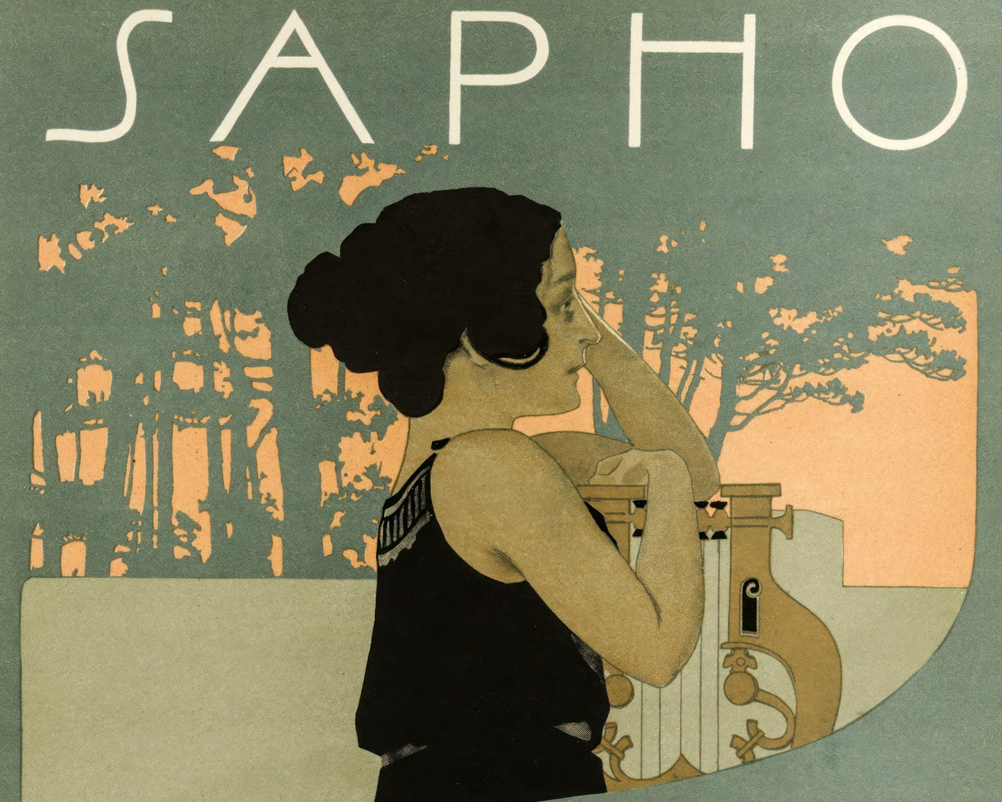 Leopoldo Metlicovitz "Sapho" (c1900) - Mabon Gallery