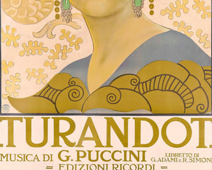Leopoldo Metlicovitz "Turandot" (c.1926) Puccini Opera - Mabon Gallery