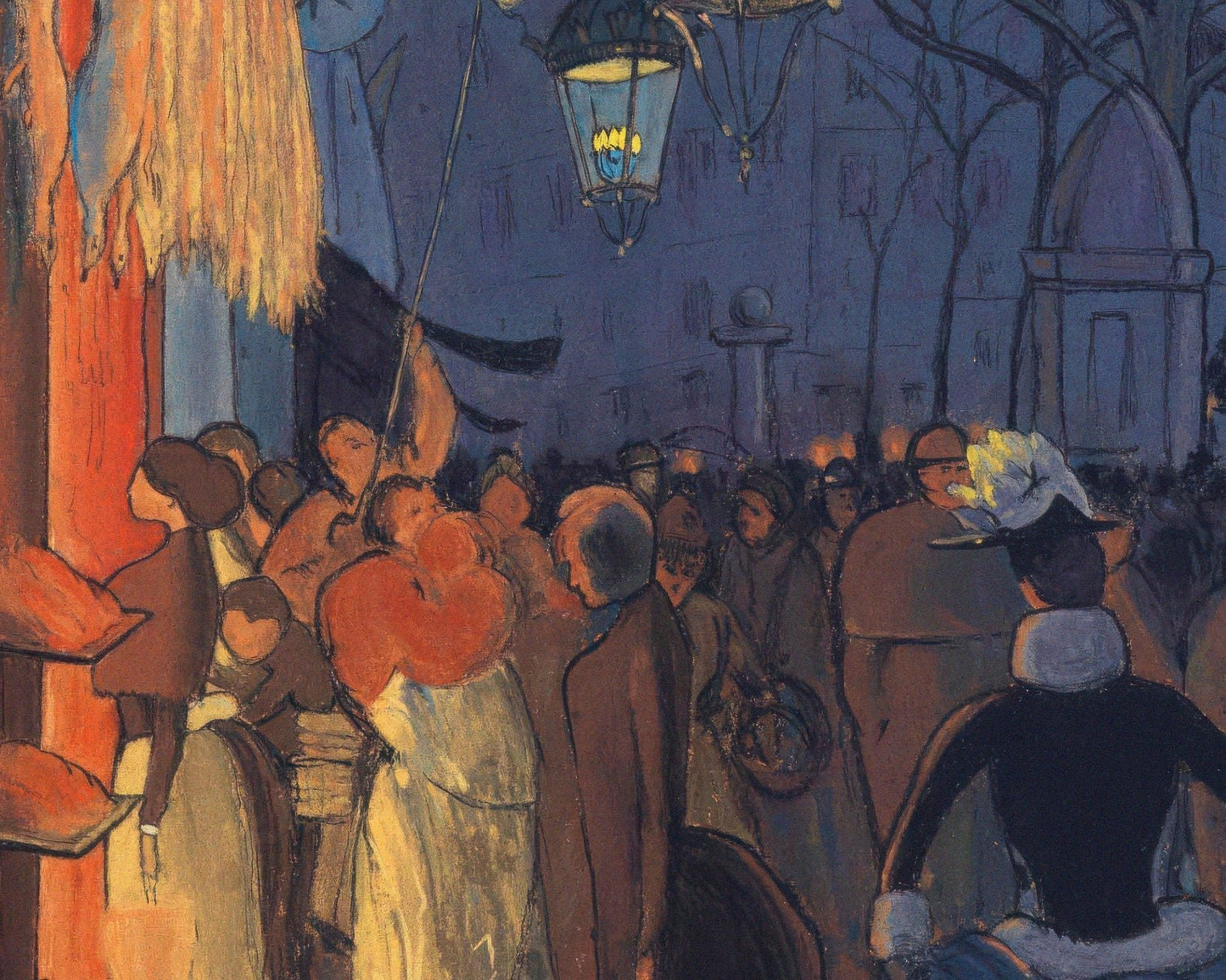 Louis Anquetin "Avenue de Clichy: Five O’Clock in the Evening" (c.1887) - Mabon Gallery