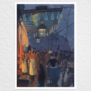 Louis Anquetin "Avenue de Clichy: Five O’Clock in the Evening" (c.1887) - Mabon Gallery