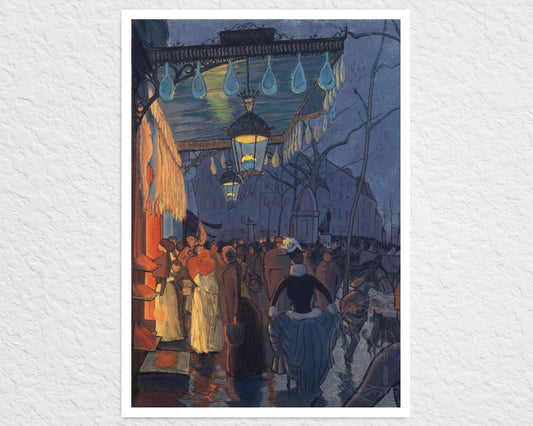 Louis Anquetin "Avenue de Clichy: Five O’Clock in the Evening" (c.1887) - Mabon Gallery