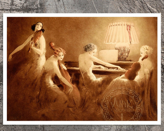 Louis Icart "Melody Hour" (c.1935) - Mabon Gallery