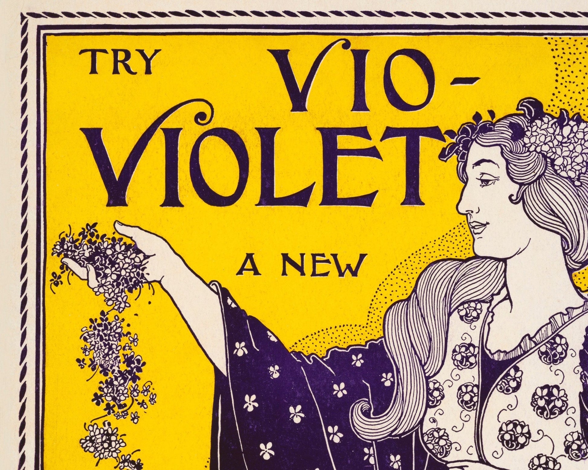 Louis Rhead "Vio - Violet Lundborg Perfume" (c.1894) - Mabon Gallery
