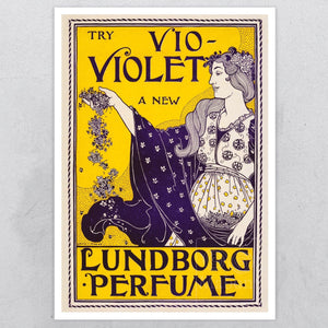 Louis Rhead "Vio - Violet Lundborg Perfume" (c.1894) - Mabon Gallery