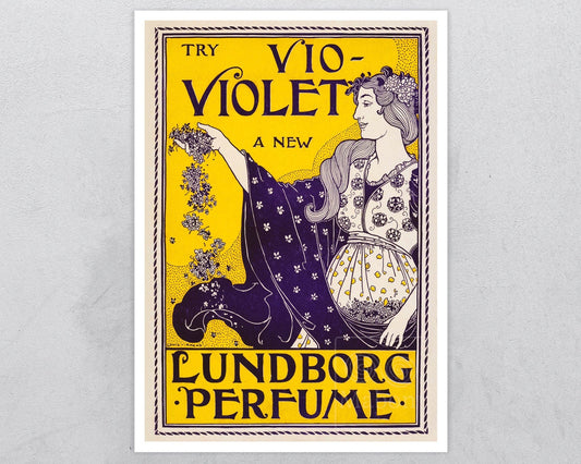 Louis Rhead "Vio - Violet Lundborg Perfume" (c.1894) - Mabon Gallery