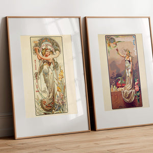 Louis - Théophile Hingre "Pair of Art Nouveau Advertisements" (c.1897) - Mabon Gallery
