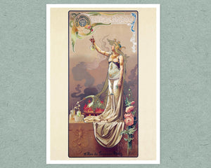 Louis - Théophile Hingre "Pair of Art Nouveau Advertisements" (c.1897) - Mabon Gallery