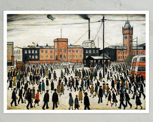 L.S Lowry "Going to Work" (c.1943) - Mabon Gallery