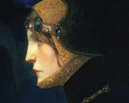 Lucien - Victor Guirand de Scévola "Head of a Lady" (c.1900) - Mabon Gallery