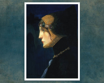 Lucien - Victor Guirand de Scévola "Head of a Lady" (c.1900) - Mabon Gallery