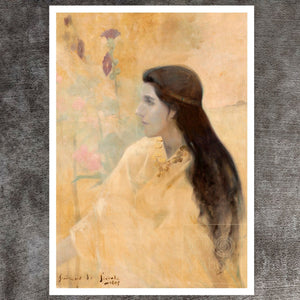 Lucien - Victor Guirand de Scévola "The Princess of the Primroses" (c.1895) - Mabon Gallery