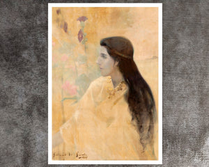 Lucien - Victor Guirand de Scévola "The Princess of the Primroses" (c.1895) - Mabon Gallery