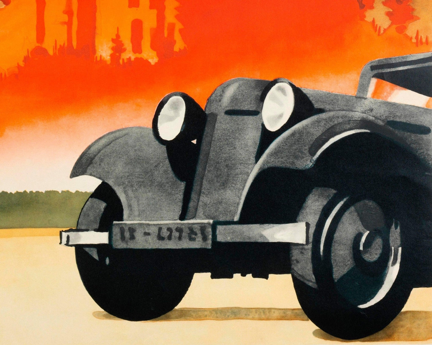Ludwig Hohlwein "Motoring In Germany" (c.1920) - Mabon Gallery