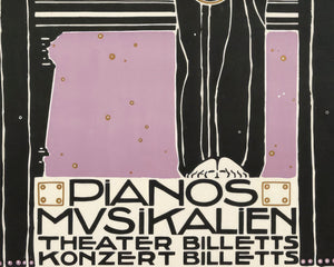 Ludwig Hohlwein "Pianos Musikalien" (c.1909) - Mabon Gallery