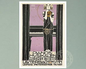 Ludwig Hohlwein "Pianos Musikalien" (c.1909) - Mabon Gallery