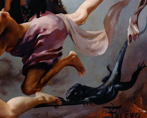 Luis Ricardo Falero "The Departure of the Witches" (c.1878) - Mabon Gallery