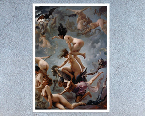 Luis Ricardo Falero "The Departure of the Witches" (c.1878) - Mabon Gallery