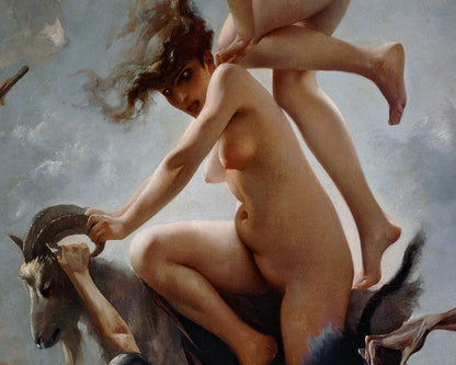Luis Ricardo Falero "The Departure of the Witches" (c.1878) - Mabon Gallery