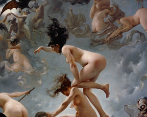 Luis Ricardo Falero "The Departure of the Witches" (c.1878) - Mabon Gallery