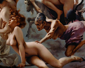 Luis Ricardo Falero "The Departure of the Witches" (c.1878) - Mabon Gallery