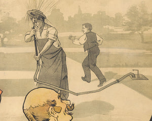 Marcellin Auzolle "Cinématographe Lumière / L’Arroseur Arrosé " (1895) - Mabon Gallery