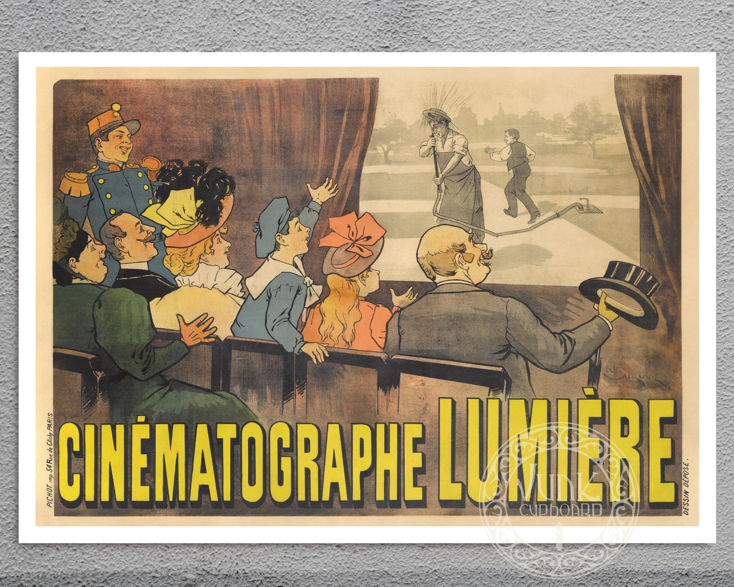 Marcellin Auzolle "Cinématographe Lumière / L’Arroseur Arrosé " (1895) - Mabon Gallery