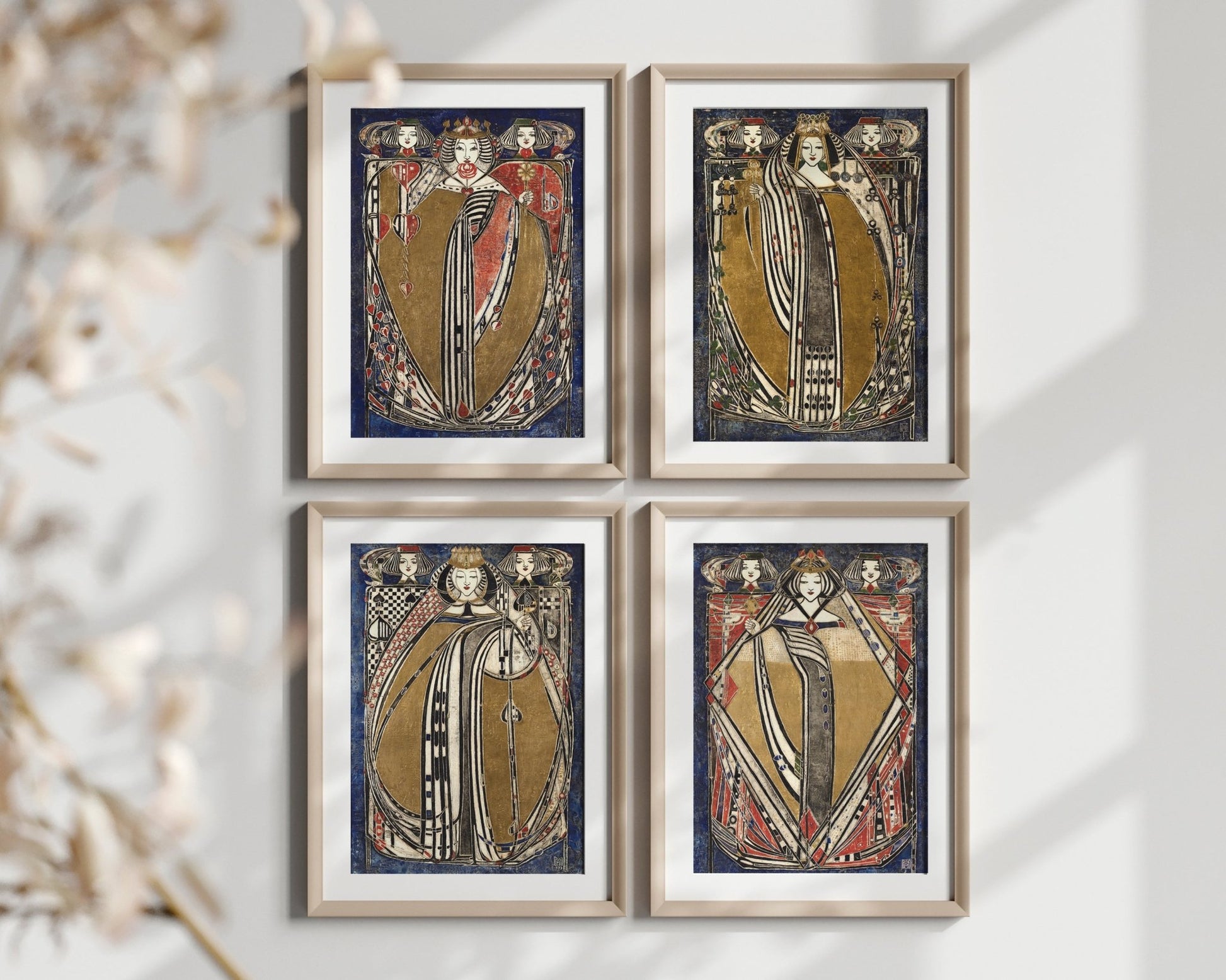 Margaret Macdonald Mackintosh "The Four Queens" (c.1909) - Set of 4 - Mabon Gallery