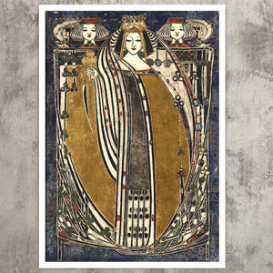 Margaret Macdonald Mackintosh "The Queen of Clubs" (c.1909) - Mabon Gallery