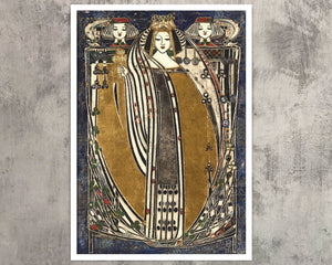 Margaret Macdonald Mackintosh "The Queen of Clubs" (c.1909) - Mabon Gallery