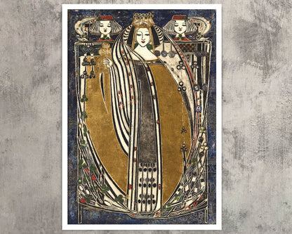 Margaret Macdonald Mackintosh "The Queen of Clubs" (c.1909) - Mabon Gallery