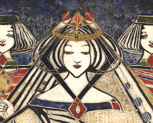 Margaret Macdonald Mackintosh "The Queen of Diamonds" (c.1909) - Mabon Gallery