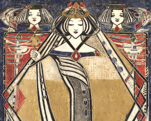 Margaret Macdonald Mackintosh "The Queen of Diamonds" (c.1909) - Mabon Gallery