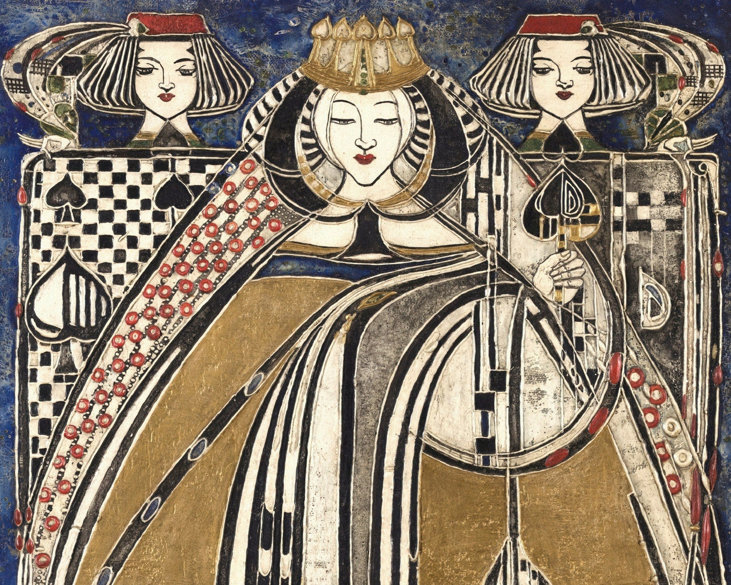 Margaret Macdonald Mackintosh "The Queen of Spades" (c.1909) - Mabon Gallery
