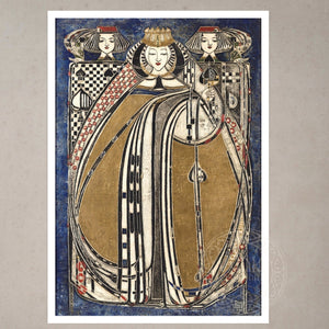 Margaret Macdonald Mackintosh "The Queen of Spades" (c.1909) - Mabon Gallery