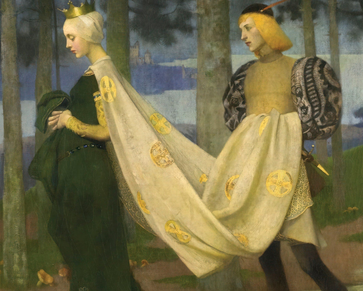 Marianne Stokes "The Queen and the Page" (c.1896) - Mabon Gallery