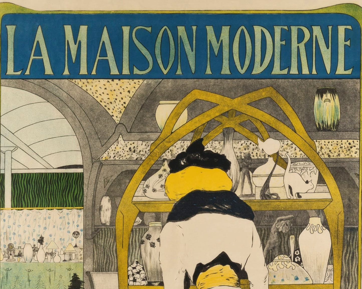 Maurice Biais "La Maison Moderne" (c.1900) Belle Époque Advertising Poster - Mabon Gallery