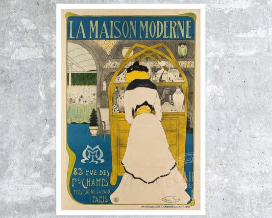 Maurice Biais "La Maison Moderne" (c.1900) Belle Époque Advertising Poster - Mabon Gallery