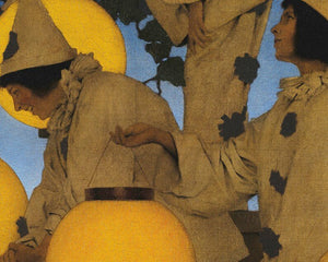 Maxfield Parrish "The Lantern Bearers" (c.1908) - Mabon Gallery