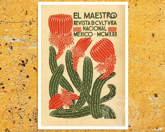 Mexican Magazine Cover "El Maestro - Revista de Cultura Nacional" (c.1922) - Mabon Gallery