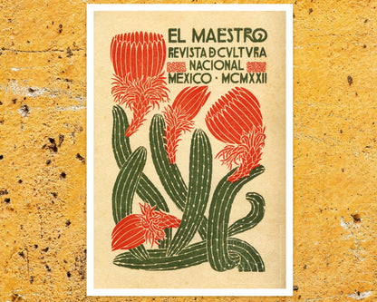 Mexican Magazine Cover "El Maestro - Revista de Cultura Nacional" (c.1922) - Mabon Gallery