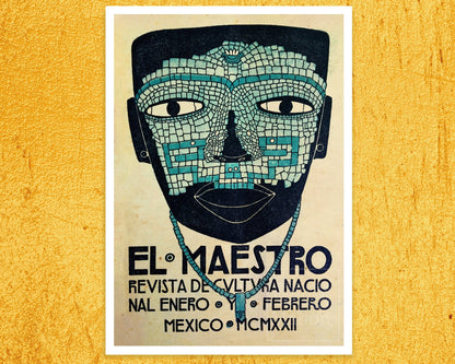 Mexican Magazine Cover "El Maestro - Revista de Cultura Nacional" (c.1922) - Mabon Gallery