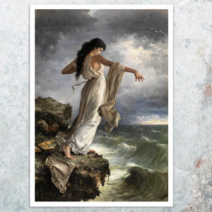 Miguel Carbonell Selva "The Death of Sappho" (c.1899) - Mabon Gallery