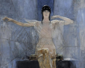 Nikolaos Gyzis "The Spider" (c.1884) - Mabon Gallery